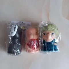 な*き様 新品 ジブリ どんぐり共和国 カオナシ 坊 湯婆婆 指人形 千と千尋の