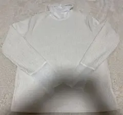 SHEIN シーン　Dazy ハイネック　トップス　ホワイト　白　シア　L 長袖