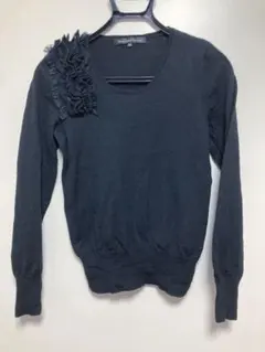 Green Label Relaxing ブラックニットセーター