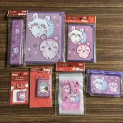 モモンガ 古本屋　カニちゃん　ちいかわビニールポーチマチ付き　キャンドゥ　7点のサムネイル