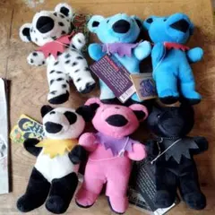 Grateful Dead Bean Bear 6体セット売りのサムネイル