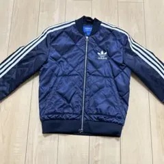 adidas ネイビー キルティングジャケット XS