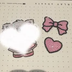 うちわ デコ パーツ アイドル ピンクA