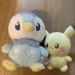 ポケピース　ピカチュウ　ポッチャマ ぬいぐるみ