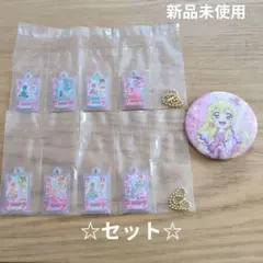 アイカツ　ガチャガチャ　星宮いちご　キーホルダー缶バッジ・セット☆新品未使用☆