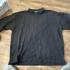 NANO UNIVERSE ブラック ポロシャツ 長袖