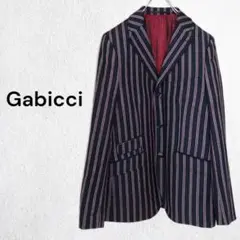 ガビッチ Gabicci テーラードジャケット ブレザー ストライプ柄 上着 M