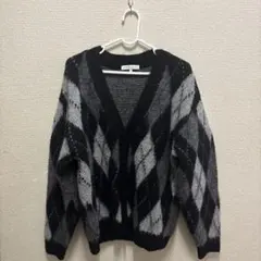 THE SHOP TK アーガイル柄 カーディガン Mサイズのサムネイル