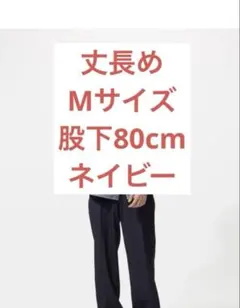 タックワイドパンツ 69 NAVY メンズ　M 丈長め　UNIQLO 廃盤品