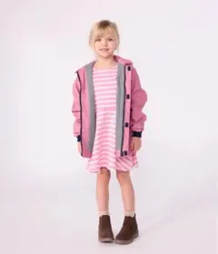 【PETIT BATEAU/プチバトー】ヨットパーカ⭐︎ピンク⭐︎10ans⭐︎美品