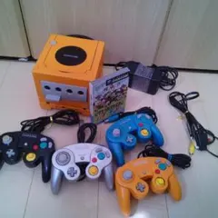 オレンジ ゲームキューブ 本体 4コントローラー ゲームボーイプレイヤー