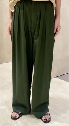 conte＞タック デニムワイドパンツ 34サイズ 新品タグ付き - メルカリ