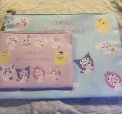 【新品未使用】ちいかわ　サンリオ　フラットポーチ　2個セット