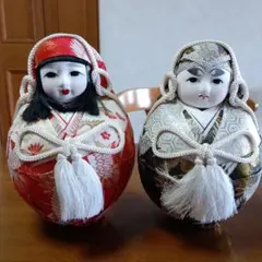 伝統的な日本人形セット