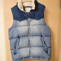 BAYFLOW デニムブルー ダウンベスト