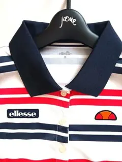 美品✨ellesse エレッセストライプポロシャツXL