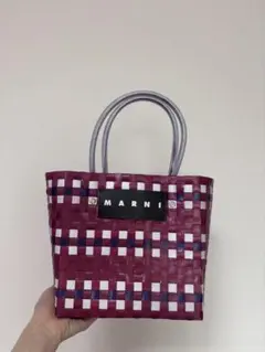 ま*る様 f*o様 MARNI フラワーカフェ かごバッグ M グリーン - メルカリ