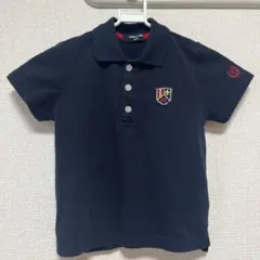 訳ありCOMME CA ISMサイズ100ネイビー半袖フォーマルにも