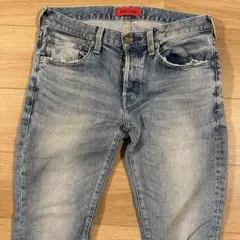 RED CARD ライトブルースリムフィットデニム