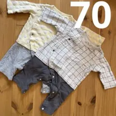 ベビー ロンパース カバーオール 2枚セットのサムネイル