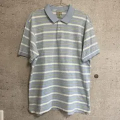 90s-00s L.L.Bean ポロシャツ ボーダー ペルー製のサムネイル