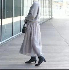 【新品未使用品です❗️】BEAMS ビームス シアー フレアスカート