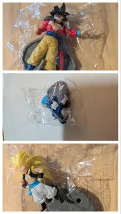 チョコサプ　悟空4＆ベジータブルー＆ゴテンクス3のセットです。