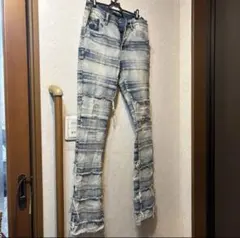 VALABASAS パッチワークデニムパンツ 32 - メルカリ