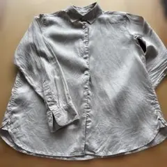 無印良品　ベージュシャツ Sサイズ 100%リネン