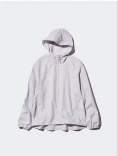 ユニクロ ポケッタブルUVカットパーカ L ライトグレー ウィンドブレーカー