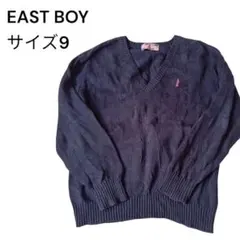 EAST BOY Vネック セーター ネイビー　サイズ9