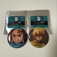 鬼滅の刃 竈門炭治郎 我妻善逸 缶バッジ