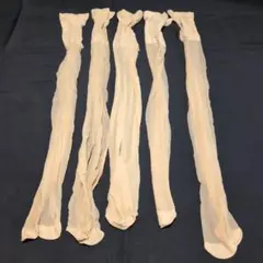 中古 ベージュ系 使用済みストッキング 5足セット❷
