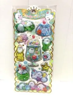 【正規品】　シマエナガ　キラキラウォーターインシール　クリームソーダ