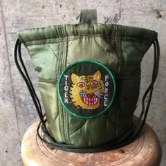 【HB2004】６０cmショルダー パッチワークリメイクペイシェントバッグ　巾着