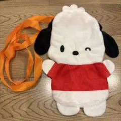 はぴだんぶい　ぬいぐるみポシェット　ポチャッコ