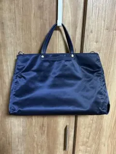 【美品】russet ラシットトートバッグ ネイビー ショッパーM 2way