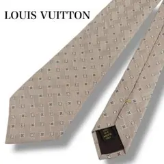 美品✨LOUIS VUITTON モノグラム柄 ネクタイ シャンパンゴールド
