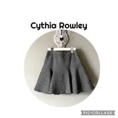 Cythia Rowley グレー ミニフレアスカート2のサムネイル