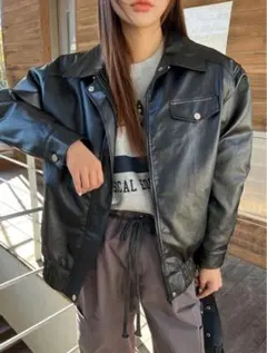 ブラックレザージャケット