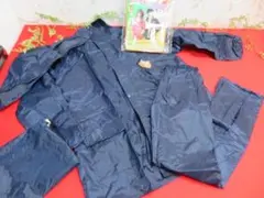 6ee1649 フード付き　レインコート上下セット　4XLサイズ