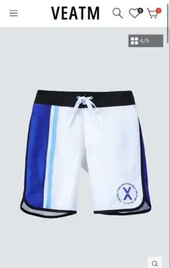 VEATM サーフパンツ Mサイズ 水着 緑/白/黒 VEATM サーフパンツ Mサイズ 水着 緑/白/黒 SURF SHORTS-