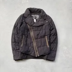 00s archive DIESEL ライダース　ダウンジャケット　Y2K 短丈
