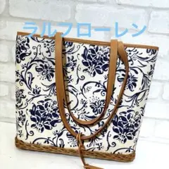 ラルフローレン　トートバッグ花柄　ヴィンテージ