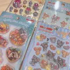 トムとジェリー トムジェリ シールセット プチドロ うるちゅる スパンコール