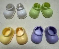 ラブブ靴 17cmぬい靴 シューズ ちびぬい用 パステルカラー　4足セット