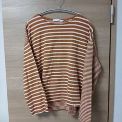 AMERICAN HOLIC オレンジ ストライプ 長袖 カットソー L