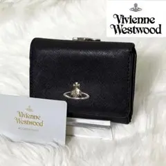 未使用 Vivienne Westwood 定番 黒×金 がま口 財布 シンプル - メルカリ