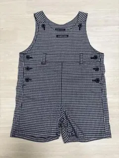 組曲　サロペット　チェック柄　80~90cm