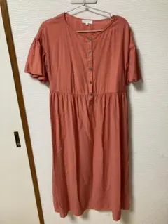 アカチャンホンポ　オレンジ マタニティワンピース L